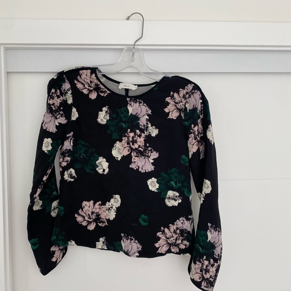 A.L.C Floral Silk Blouse - Picture 7 of 7